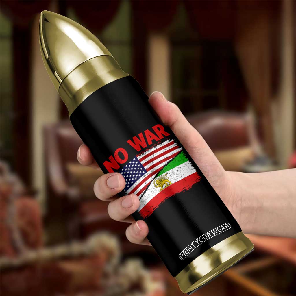 Free Iran Bullet Tumbler No War Peace American Iran Unity TS14 Print Your Wear