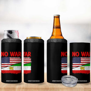 Free Iran 4 in 1 Can Cooler Tumbler No War Peace American Iran Unity TS14 Print Your Wear