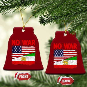 Free Iran Ceramic Ornament No War Peace American Iran Unity TS14 Print Your Wear