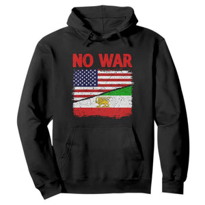 Free Iran Hoodie No War Peace American Iran Unity TS14 Black Print Your Wear