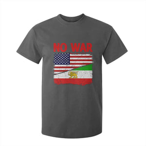 Free Iran T Shirt For Kid No War Peace American Iran Unity TS14 Dark Heather Print Your Wear