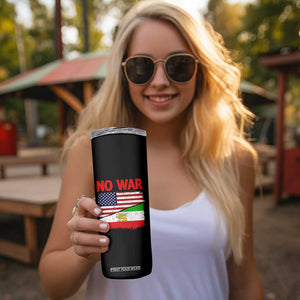 Free Iran Skinny Tumbler No War Peace American Iran Unity TS14 Print Your Wear