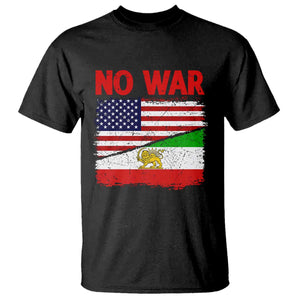 Free Iran T Shirt No War Peace American Iran Unity TS14 Black Print Your Wear