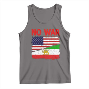 Free Iran Tank Top No War Peace American Iran Unity TS14 Deep Heather Print Your Wear
