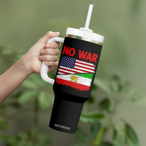 Free Iran Tumbler With Handle No War Peace American Iran Unity TS14 Print Your Wear