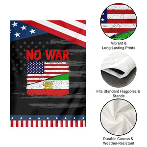 Free Iran Garden Flag No War Peace American Iran Unity TS14 Print Your Wear