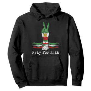 Free Iran Support Hoodie Pray For Iran TS14 Black Print Your Wear