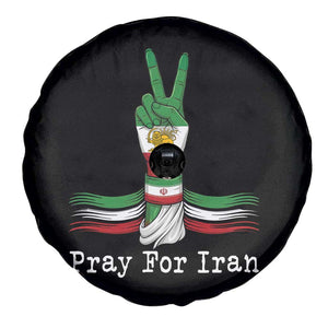 Free Iran Support Spare Tire Cover Pray For Iran TS14 Print Your Wear
