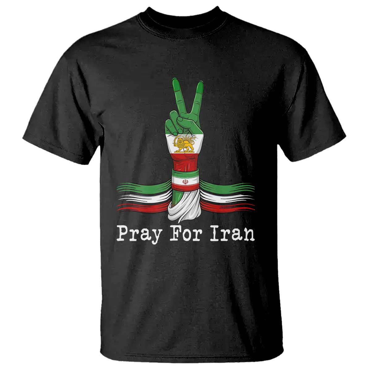 Free Iran Support T Shirt Pray For Iran TS14 Black Print Your Wear
