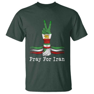 Free Iran Support T Shirt Pray For Iran TS14 Dark Forest Green Print Your Wear
