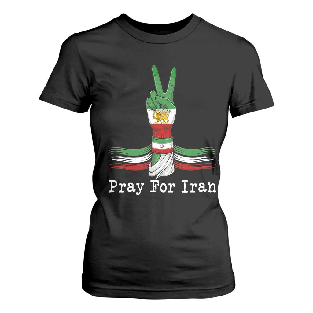 Free Iran Support T Shirt For Women Pray For Iran TS14 Black Print Your Wear