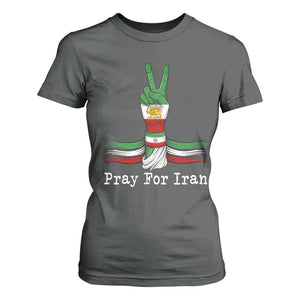 Free Iran Support T Shirt For Women Pray For Iran TS14 Dark Heather Print Your Wear