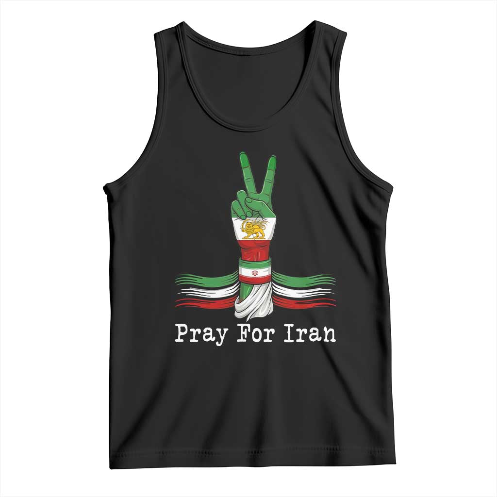 Free Iran Support Tank Top Pray For Iran TS14 Black Print Your Wear