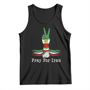 Free Iran Support Tank Top Pray For Iran TS14 Black Print Your Wear