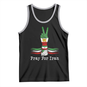 Free Iran Support Tank Top Pray For Iran TS14 Black Athletic Heather Print Your Wear