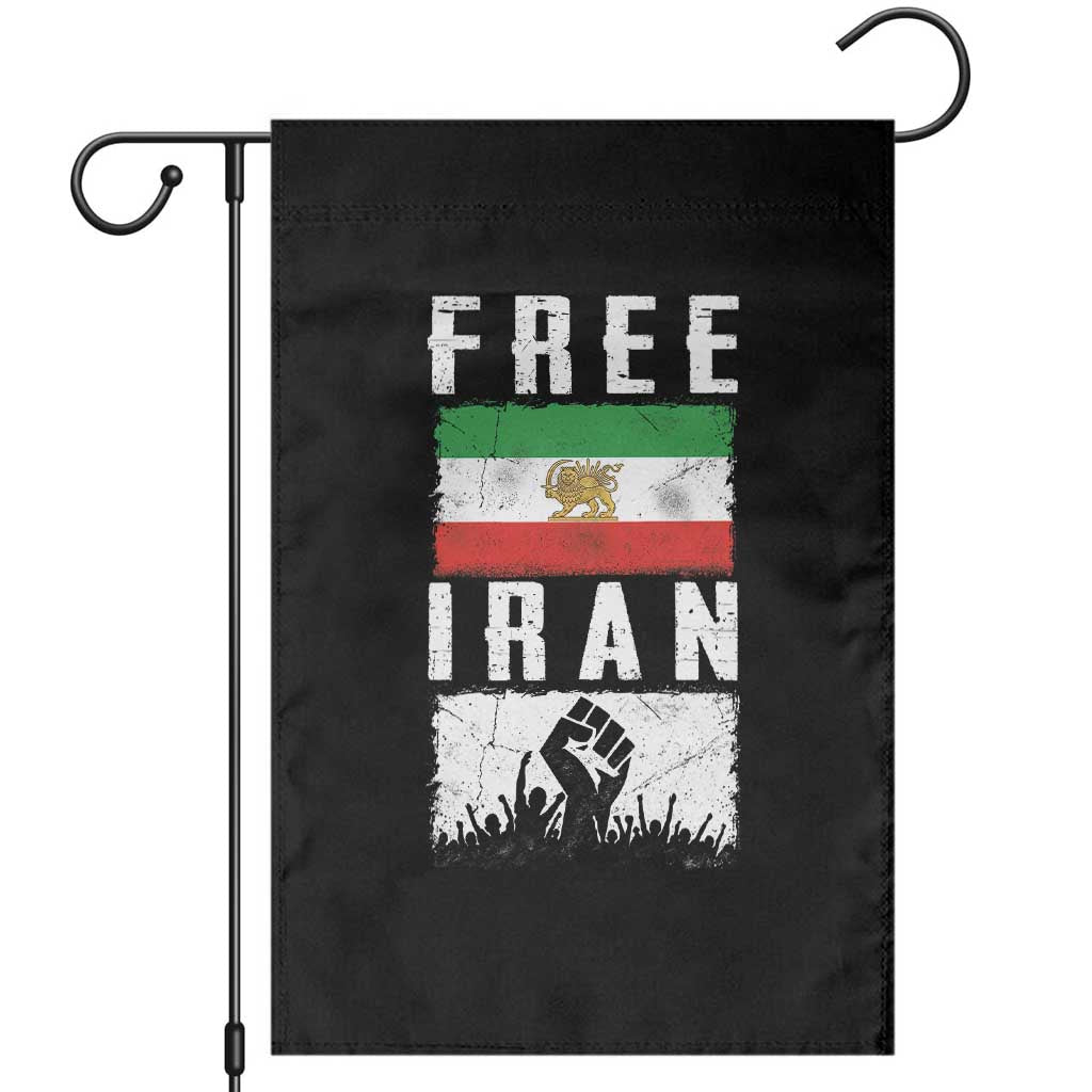 Free Iran Garden Flag Support Iranian Freedom TS14 Black Print Your Wear