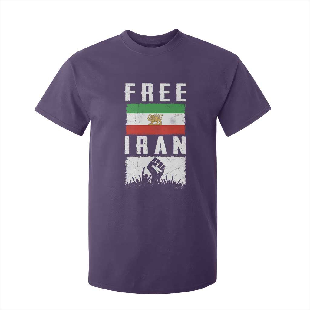Free Iran T Shirt For Kid Support Iranian Freedom TS14 Purple Print Your Wear