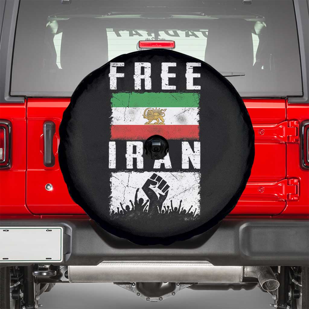 Free Iran Spare Tire Cover Support Iranian Freedom TS14 Black Print Your Wear