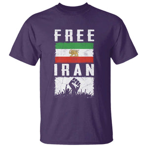 Free Iran T Shirt Support Iranian Freedom TS14 Purple Print Your Wear