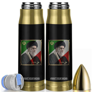 Ali Khamenei Memorial Tribute Portrait Bullet Tumbler TS14 Black Print Your Wear