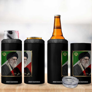 Ali Khamenei Memorial Tribute Portrait 4 in 1 Can Cooler Tumbler TS14 Print Your Wear