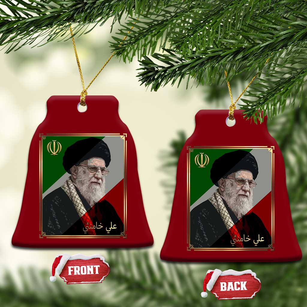 Ali Khamenei Memorial Tribute Portrait Ceramic Ornament TS14 Print Your Wear