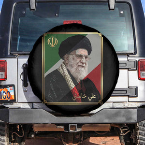 Ali Khamenei Memorial Tribute Portrait Spare Tire Cover TS14 No hole Black Print Your Wear