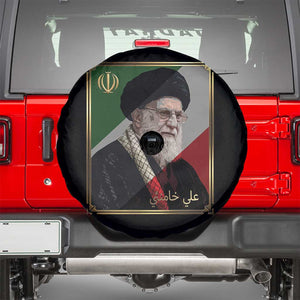 Ali Khamenei Memorial Tribute Portrait Spare Tire Cover TS14 Black Print Your Wear