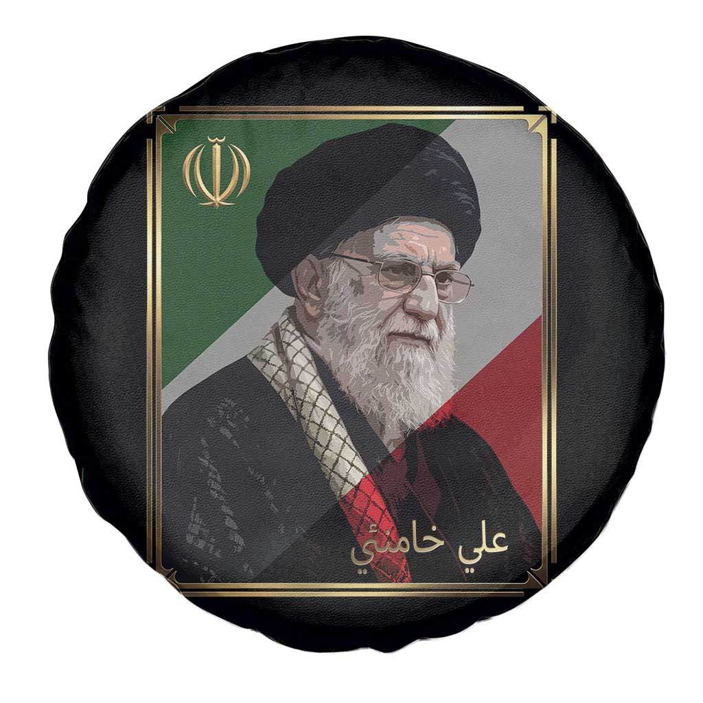 Ali Khamenei Memorial Tribute Portrait Spare Tire Cover TS14 Print Your Wear