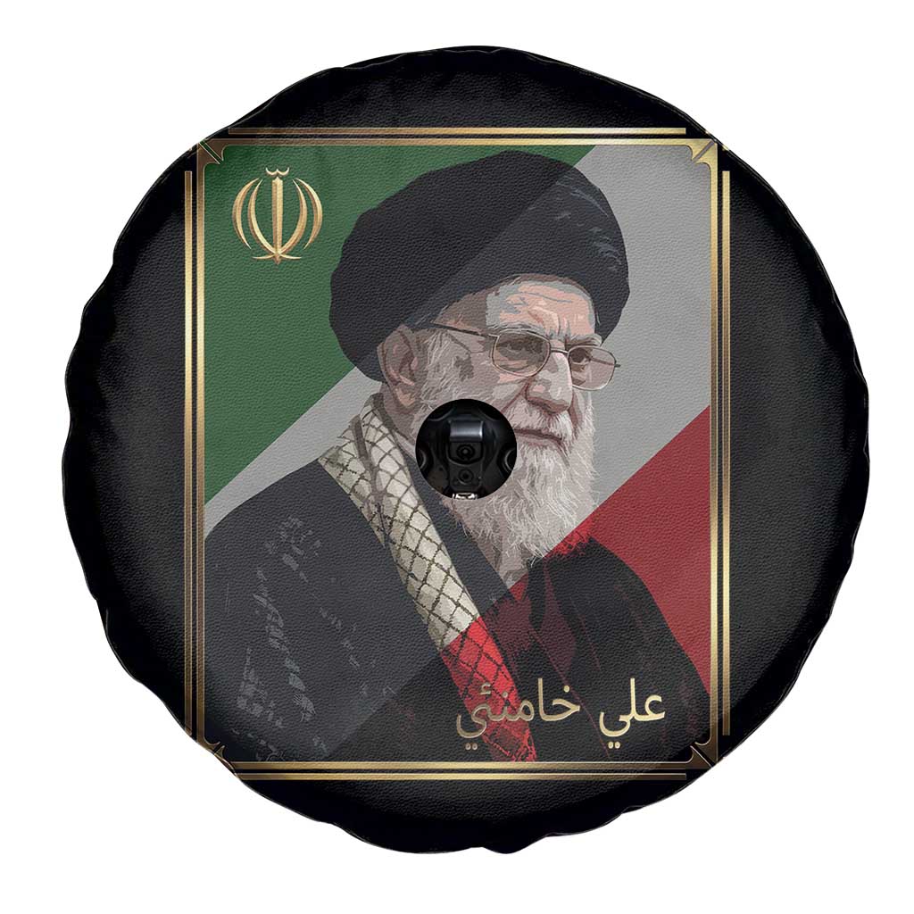 Ali Khamenei Memorial Tribute Portrait Spare Tire Cover TS14 Print Your Wear