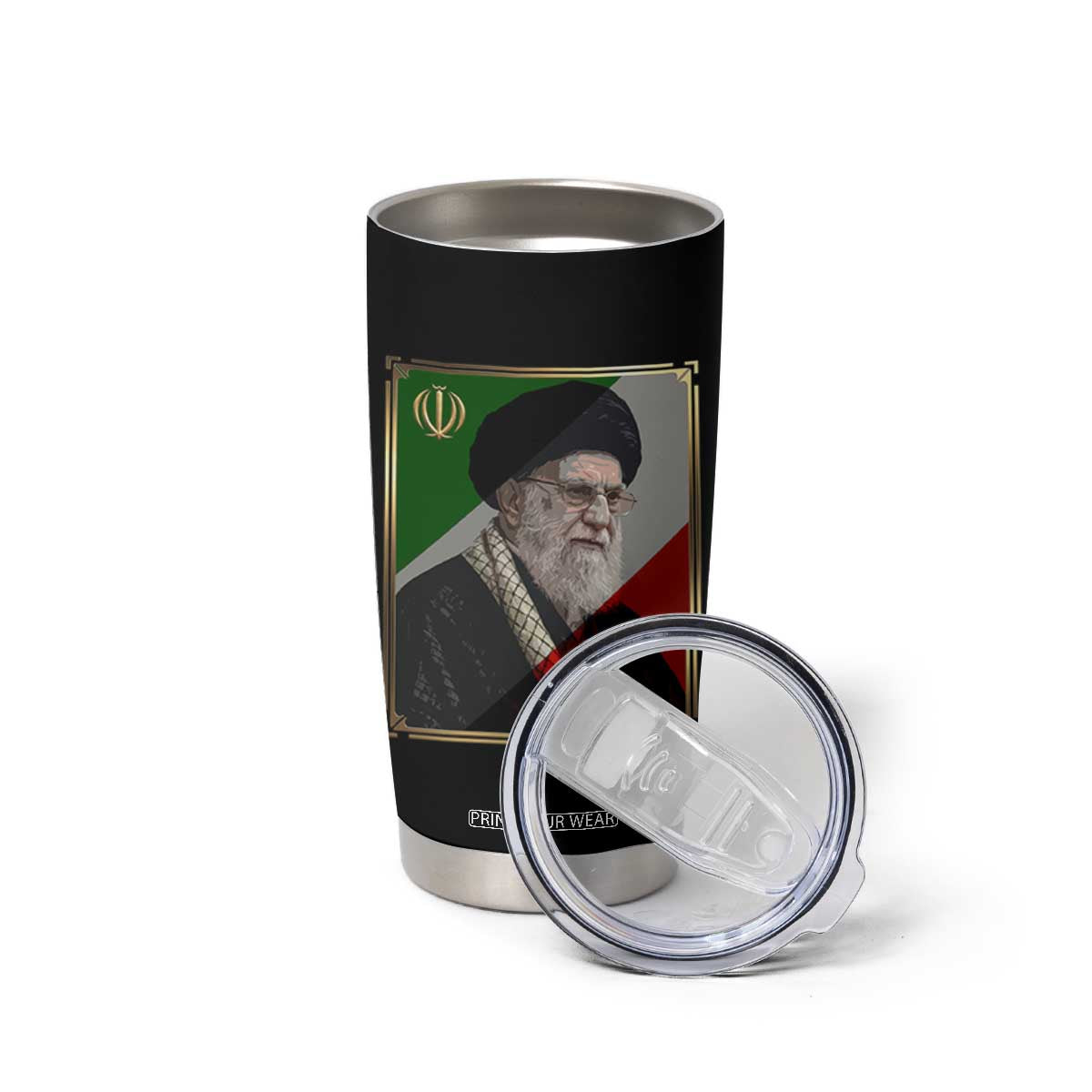 Ali Khamenei Memorial Tribute Portrait Tumbler Cup TS14 Print Your Wear