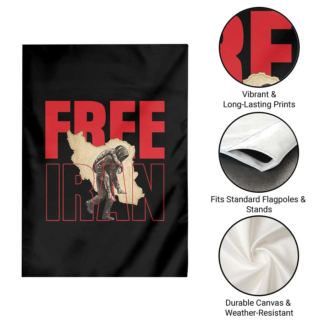 Free Iran Garden Flag Iranian Freedom Memorial Hamid Mahdavi Tribute TS14 Print Your Wear