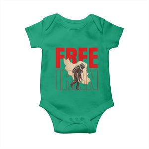 Free Iran Baby Onesie Iranian Freedom Memorial Hamid Mahdavi Tribute TS14 Irish Green Print Your Wear
