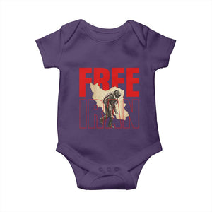 Free Iran Baby Onesie Iranian Freedom Memorial Hamid Mahdavi Tribute TS14 Purple Print Your Wear