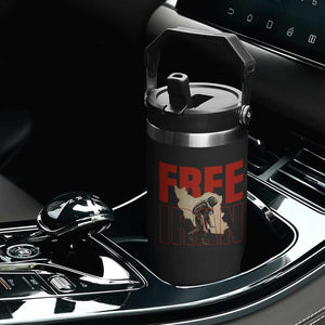Free Iran Flip Straw Tumbler Iranian Freedom Memorial Hamid Mahdavi Tribute TS14 Print Your Wear