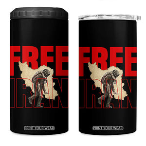Free Iran 4 in 1 Can Cooler Tumbler Iranian Freedom Memorial Hamid Mahdavi Tribute TS14 One Size: 16 oz Black Print Your Wear