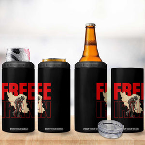 Free Iran 4 in 1 Can Cooler Tumbler Iranian Freedom Memorial Hamid Mahdavi Tribute TS14 Print Your Wear