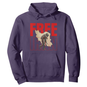Free Iran Hoodie Iranian Freedom Memorial Hamid Mahdavi Tribute TS14 Purple Print Your Wear