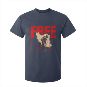 Free Iran T Shirt For Kid Iranian Freedom Memorial Hamid Mahdavi Tribute TS14 Navy Print Your Wear