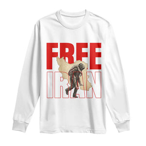 Free Iran Long Sleeve Shirt Iranian Freedom Memorial Hamid Mahdavi Tribute TS14 White Print Your Wear