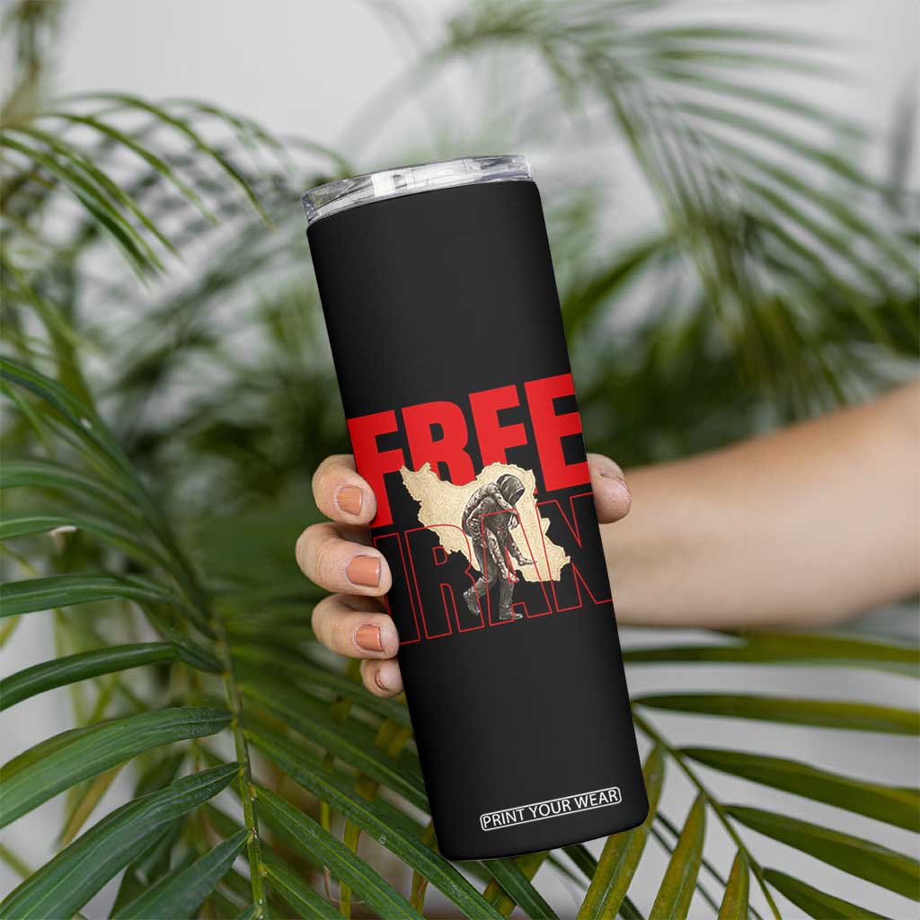 Free Iran Skinny Tumbler Iranian Freedom Memorial Hamid Mahdavi Tribute TS14 Print Your Wear