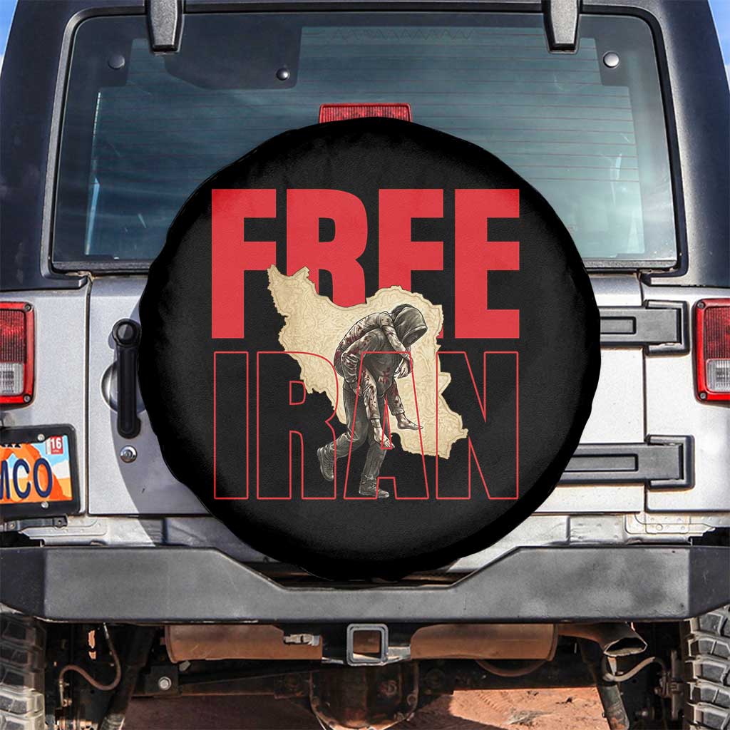 Free Iran Spare Tire Cover Iranian Freedom Memorial Hamid Mahdavi Tribute TS14 No hole Black Print Your Wear