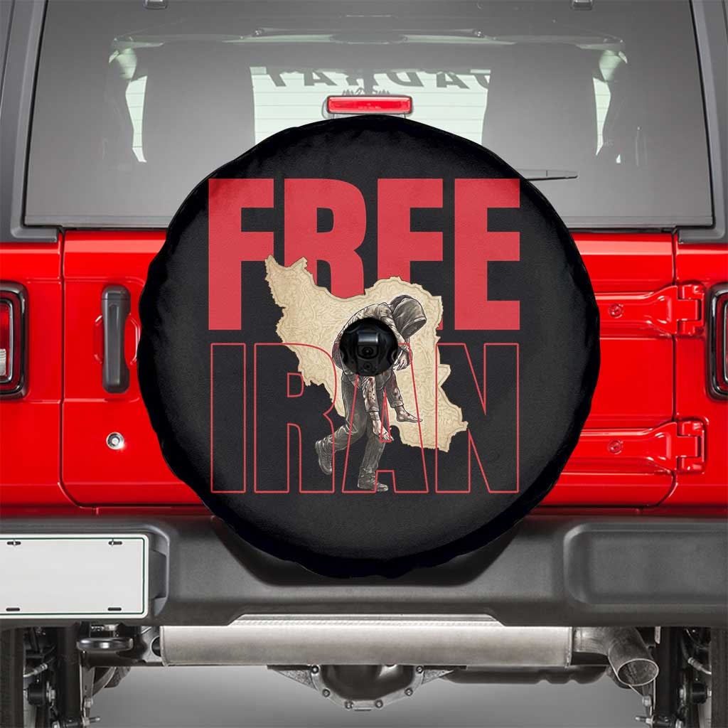 Free Iran Spare Tire Cover Iranian Freedom Memorial Hamid Mahdavi Tribute TS14 Black Print Your Wear