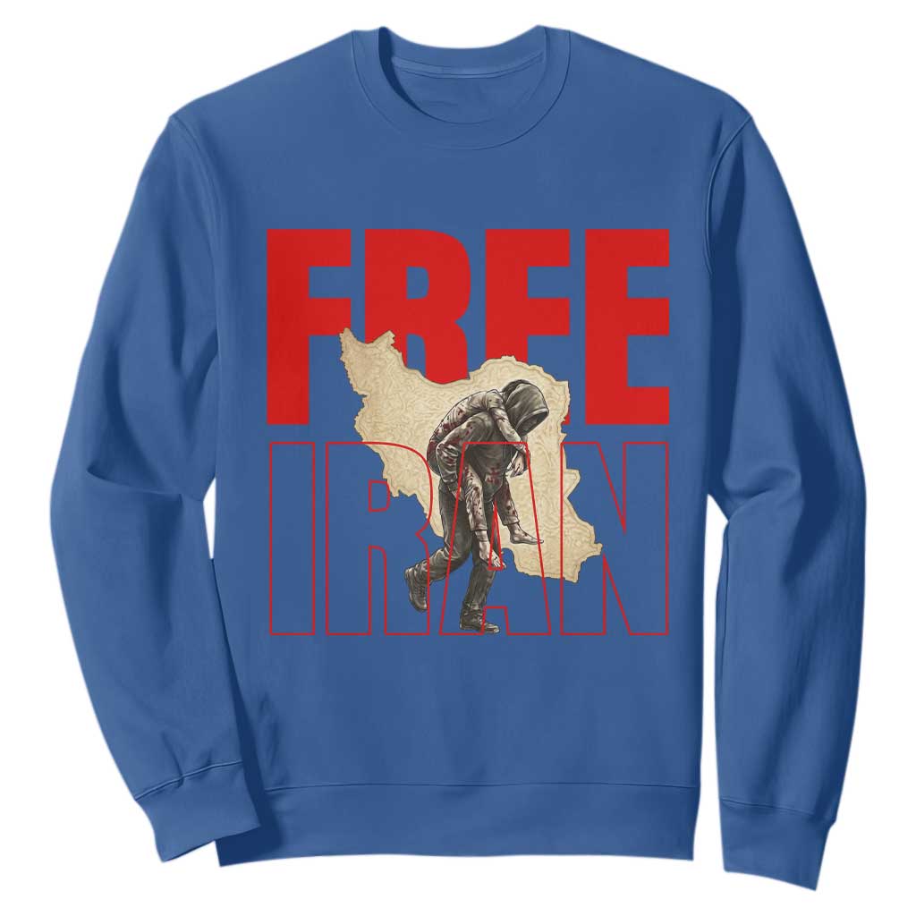 Free Iran Sweatshirt Iranian Freedom Memorial Hamid Mahdavi Tribute TS14 Royal Blue Print Your Wear