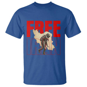 Free Iran T Shirt Iranian Freedom Memorial Hamid Mahdavi Tribute TS14 Royal Blue Print Your Wear