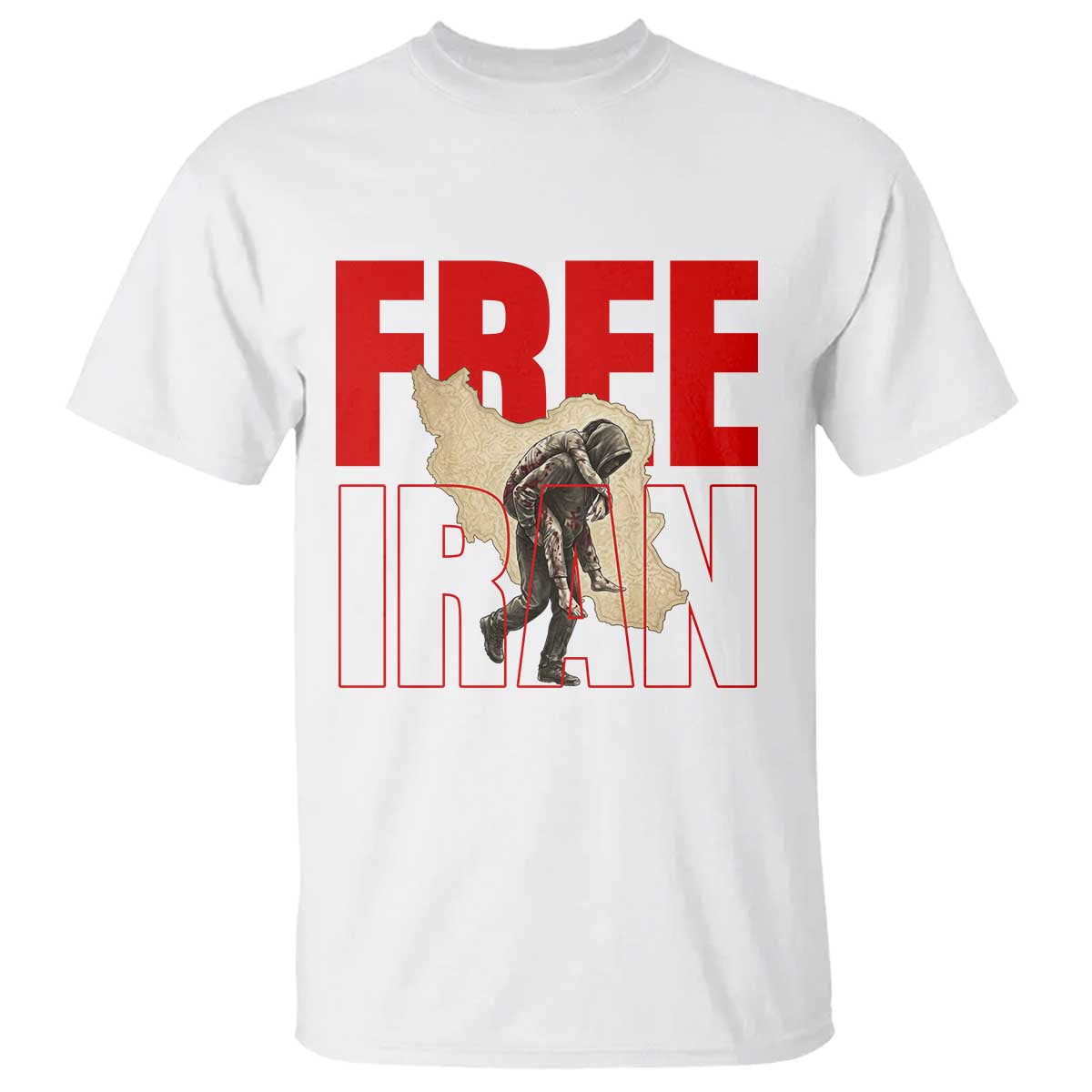 Free Iran T Shirt Iranian Freedom Memorial Hamid Mahdavi Tribute TS14 White Print Your Wear