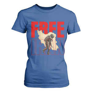Free Iran T Shirt For Women Iranian Freedom Memorial Hamid Mahdavi Tribute TS14 Royal Blue Print Your Wear