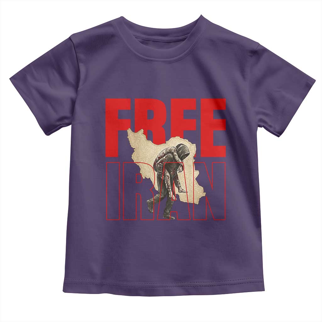 Free Iran Toddler T Shirt Iranian Freedom Memorial Hamid Mahdavi Tribute TS14 Purple Print Your Wear