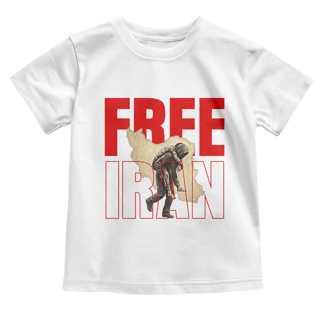Free Iran Toddler T Shirt Iranian Freedom Memorial Hamid Mahdavi Tribute TS14 White Print Your Wear