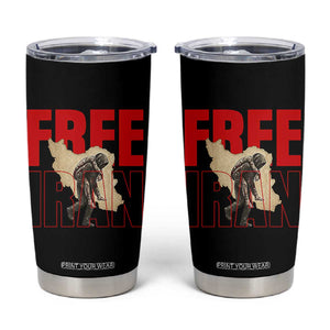 Free Iran Tumbler Cup Iranian Freedom Memorial Hamid Mahdavi Tribute TS14 Black Print Your Wear